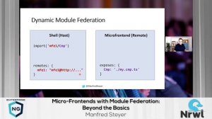 Micro-Frontends with Module Federation: Beyond the Basics | Manfred Steyer| EnterpriseNG 2021