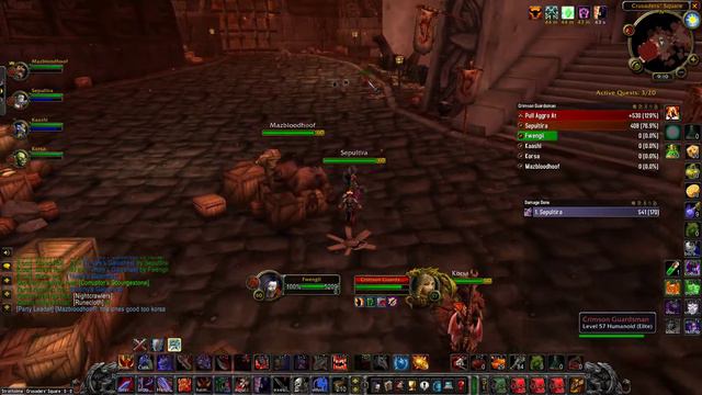 WoW Classic fury warrior Live Stratholme run 3 смотреть онлайн