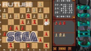 Chess (16 Bit Sega Genesis) - Hard Difficulty - Шахматы на Сеге за черных на последней сложности