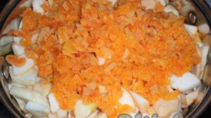 Яблочное повидло с курагой