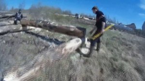 Стройка с MrDedich #13/Сруб бани. Первый венец.