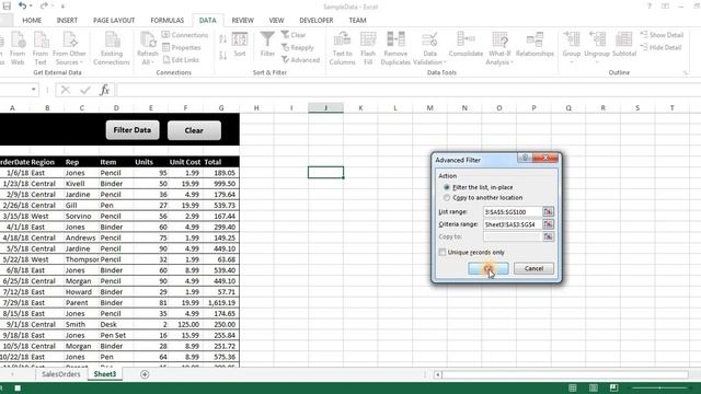 Excel VBA advanced filter using macro (മലയാളം ക്ലാസ് ) смотреть онлайн