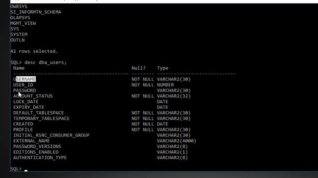 user control: forget password of database user or schema смотреть онлайн