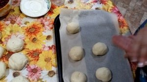 Ватрушки с брусникой ( bun with cranberries )