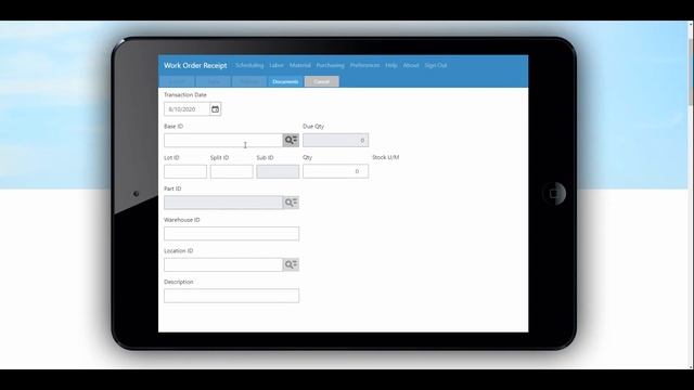 VISUAL Shop Floor Mobile - Work Order Material Module смотреть онлайн