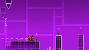 Прохождение 1-ого уровня Geometry Dash на 3 монеты!