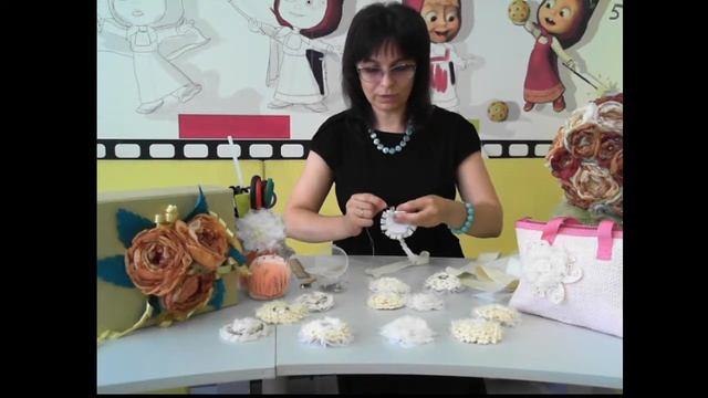 Цветочная фантазия. Цветы из ткани