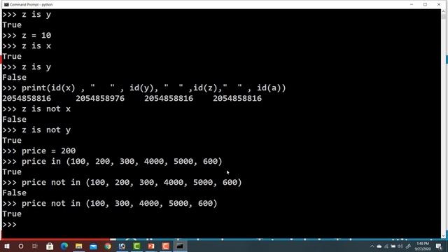 Python Membership Operators | in not in | Python Tutorial for Beginners in telugu Part 8 смотреть онлайн