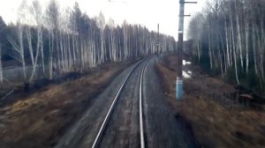 Поездка на грузовом поезде в Свердловской области