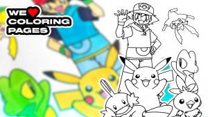 #27 Эш с Друзьями Покемоны Пикачу Раскраска | МЫ ❤️ РАСКРАСКИ