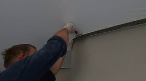 Как сделать простой натяжной потолок, для начинающих монтажников