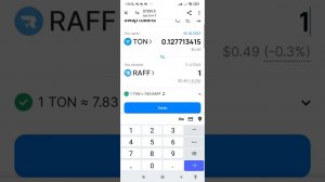 Покупка монет токенов RAFF на STON.fi при помощи TON Space | Капил 4 RAFF на Стон Фай