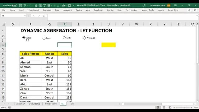 Create Dynamic Calculations / Aggregations using LET Function in MS Excel - Dynamic Array Formulas смотреть онлайн