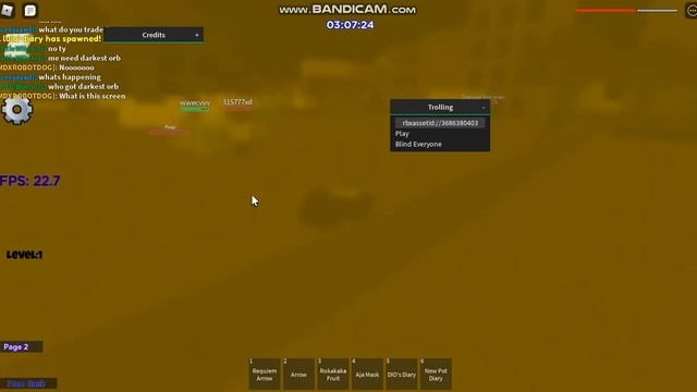 Roblox A Bizarre Journey Hack Play Sound / Blind / Destroy Server смотреть онлайн