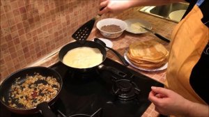 Блинчики с мясом по рецепту моей бабушки. Рецепт и секрет приготовления блинов с мясной начинкой.