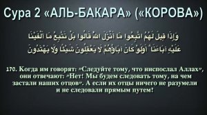 Сура 2 - Аль-Бакара (арабские и русские титры) - Мухаммад Люхайдан