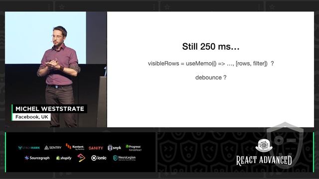 Beyond Virtual Lists: How to Render 100K Items with 100s of Updates/sec in React-Michel Weststrate смотреть онлайн
