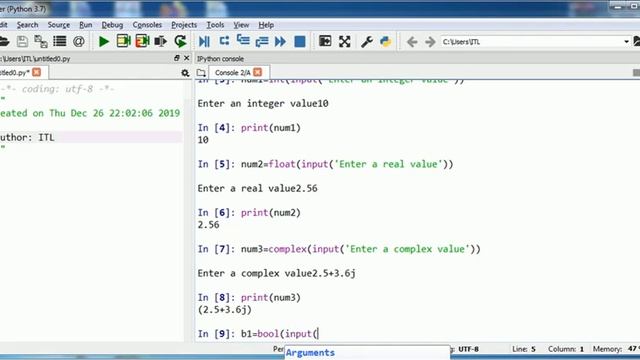 Read values in python - input() function of Python | Python Tutorial - 9