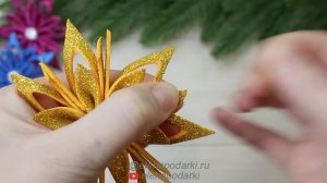 ? ДВЕ ВЕСЁЛЫХ СНЕЖИНКИ ? Из Квадратов Фоамирана ? Поделки ?Новый Год