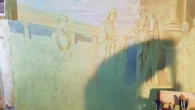 Подмалевок под композицию #СретениеГосподне смотреть онлайн