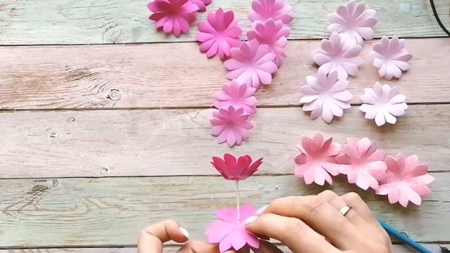 Прекрасный цветочный ободок??? из фоамирана. без шаблонов!!! DIY/Simple flowers from foamiran