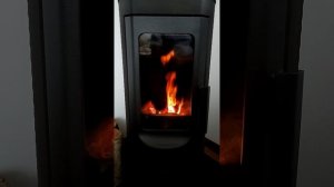 Чавунна піч. Прекрасне полум'я в печі plamen Tara. Пламен тара в роботі.