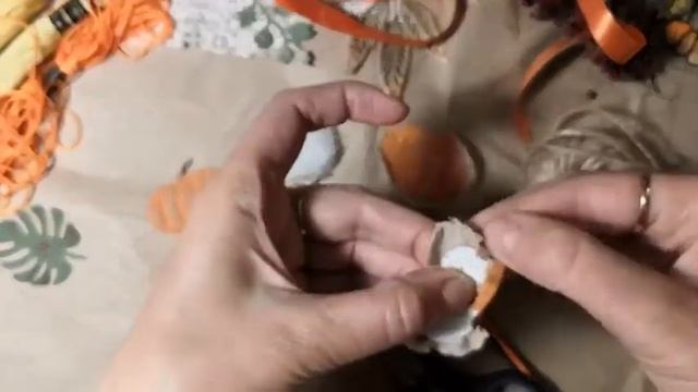 Как сделать тыквы из ткани  МК
