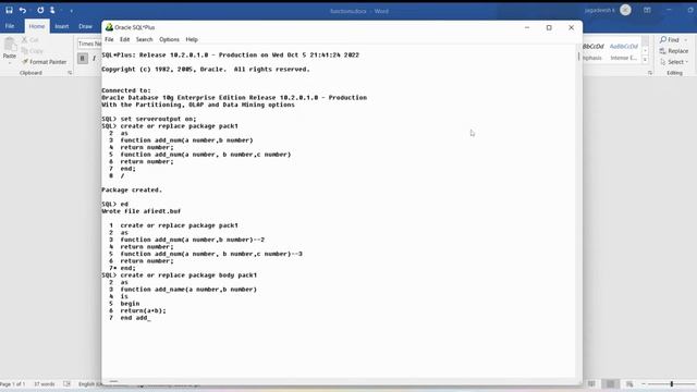What Is Overloading in Packages in PL/SQL | Oracle PL/SQL Tutorial Videos 2023 |  Parnika Tutorials