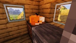 Minecraft fox sleeping