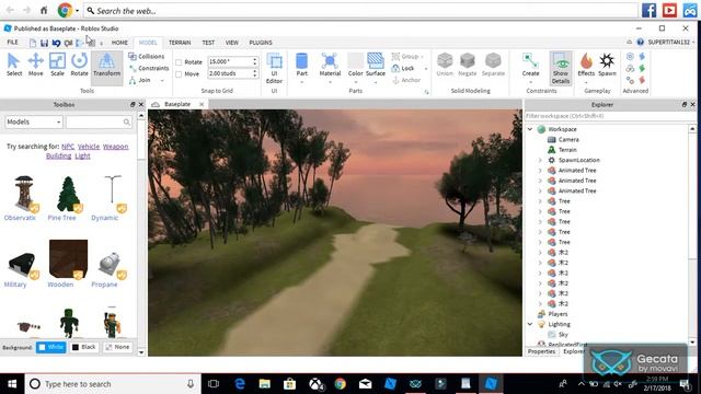 Creating Realistic Terrain! -Roblox Studio Tutorial- смотреть онлайн