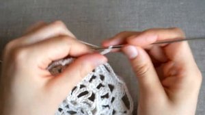 Салфетка крючком порядово. Урок вязания крючком для начинающих. Crochet doily for beginners