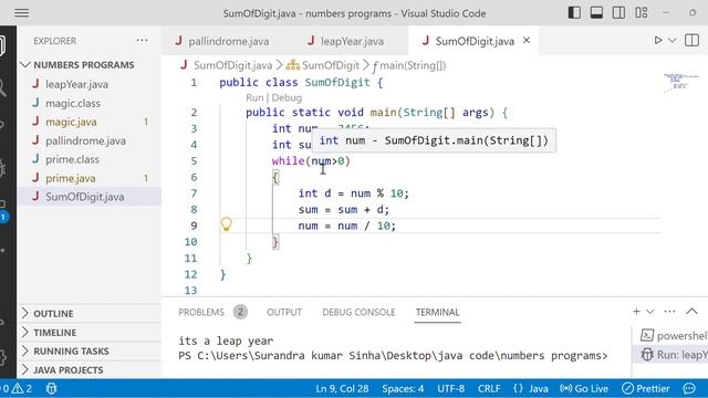 Sum of Digits programming in Java #viral #java #coding #video #beginners смотреть онлайн