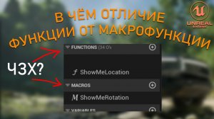 Отличие ФУНКЦИИ от МАКРОФУНКЦИИ | Уроки Unreal Engine 5