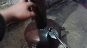 Печь на отработке своими руками. ПОСМОТРИ ,КАК ЭТО ПРОСТО.