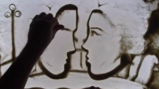 Рисование песком История любви
