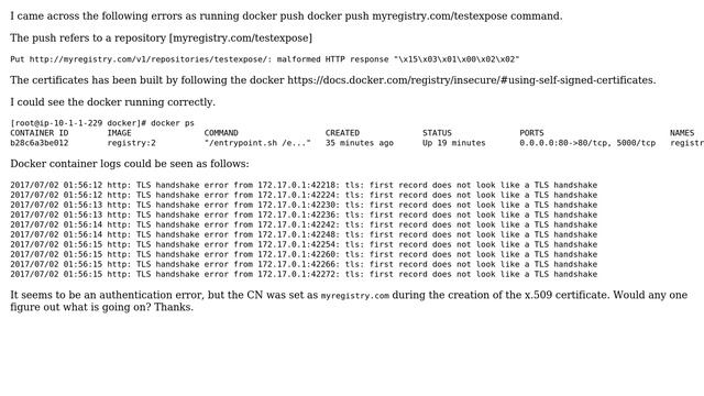 DevOps & SysAdmins: encounter malformed http response while deploying a docker registry смотреть онлайн