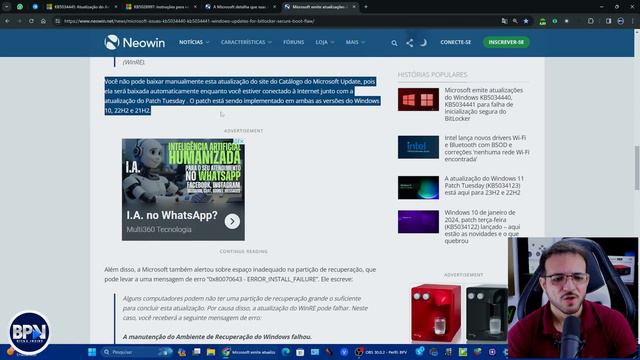 Atualização do Windows FALHANDO! Erro 0x80070643 - Como Resolver! смотреть онлайн