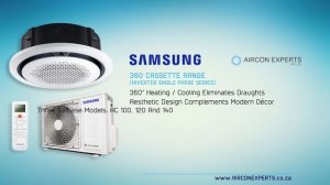 Samsung 360 Ceiling Cassette Air-Conditioners Range (Smart - Inverter) 1Ph - 220V 048