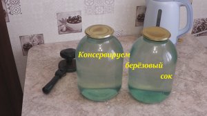 Консервируем берёзовый сок