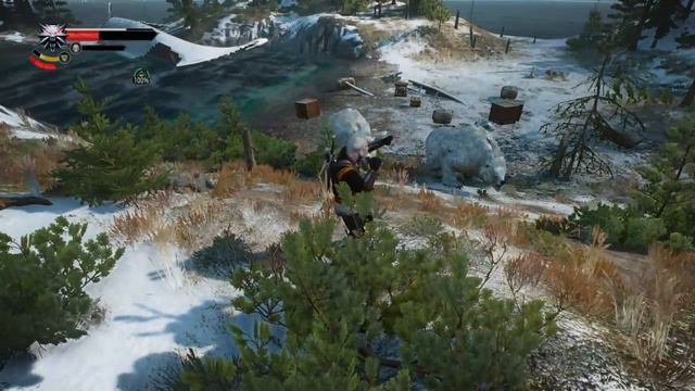 The Witcher 3: exploring the outer rim of Skellige. And fistfighting two polar bears. смотреть онлайн