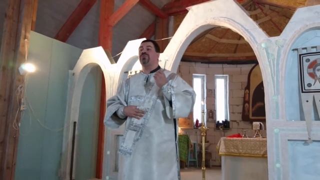 О связи Бога с человеком. Проповедь диакона Рустика на Воскресной Литургии 09.01.2022г. смотреть онлайн