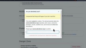 How to Delete Repository in GitHub