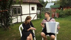 Ребята очень душевно поют под баян! А. Герман - Весна! Баянист Андрей Данской и Полина Полякова.