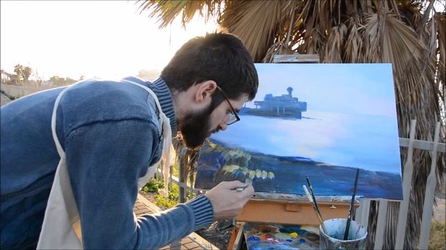 Живопись акрилом: Послеобеденный мотив: Пленэр смотреть онлайн