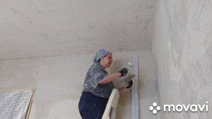 Вытягиваю углы по правилу штукатуркой