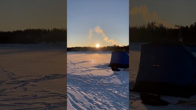 Походная баня на берегу реки Унжа. Зима -25 гр.