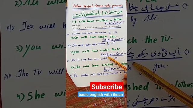 Future Perfect Tense into passive voice/How to convert future perfect tense into passive voice/voic