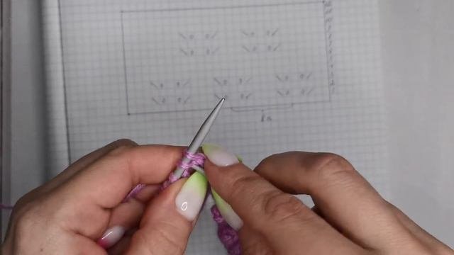 Красивый ажурный узор спицами