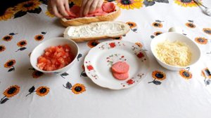 Фаршированный батон быстро и вкусно