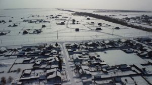 Весна март 2022г село Янгельское. Снято на дрон DJI Мини 2